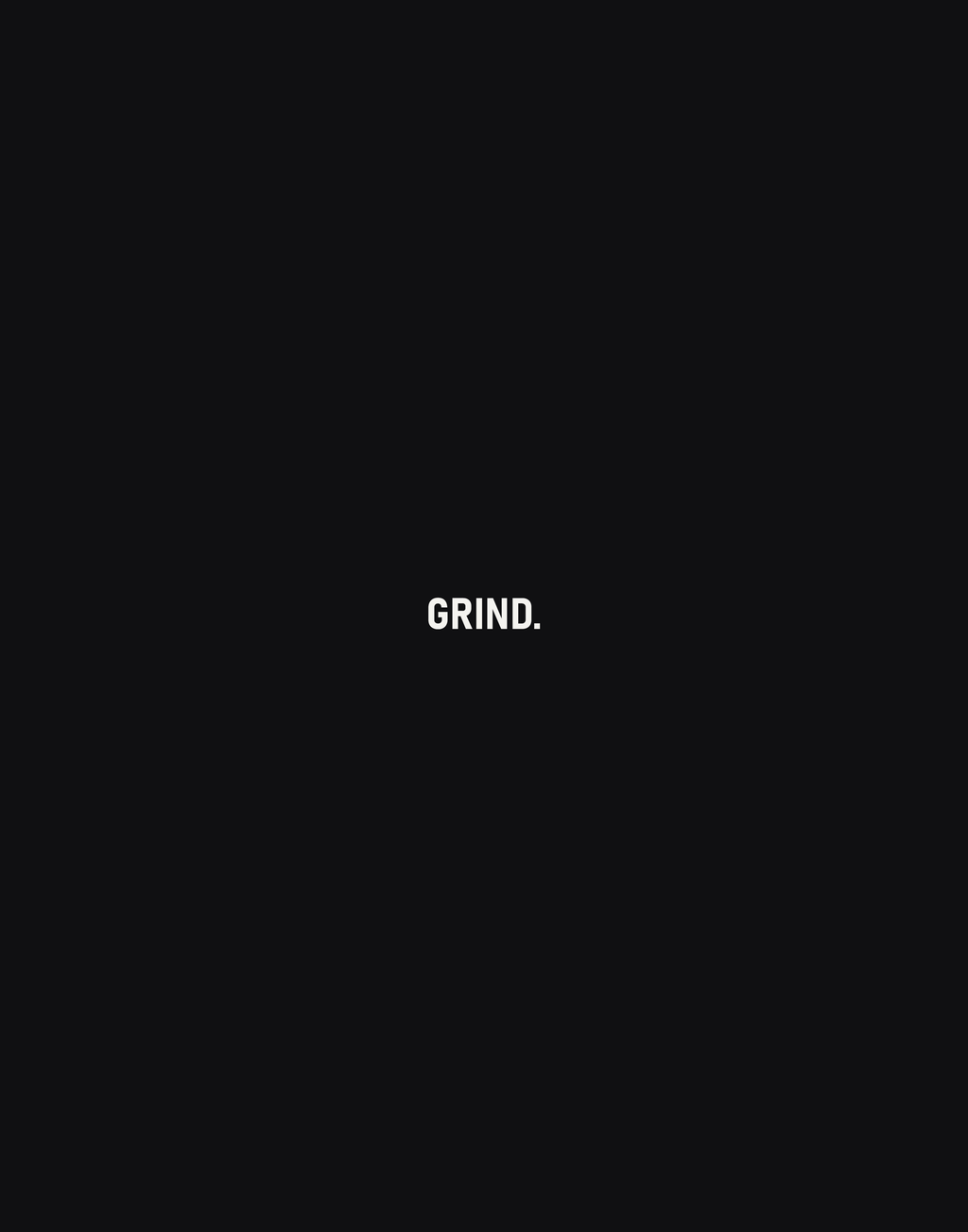 GRIND. — Typography Canvas