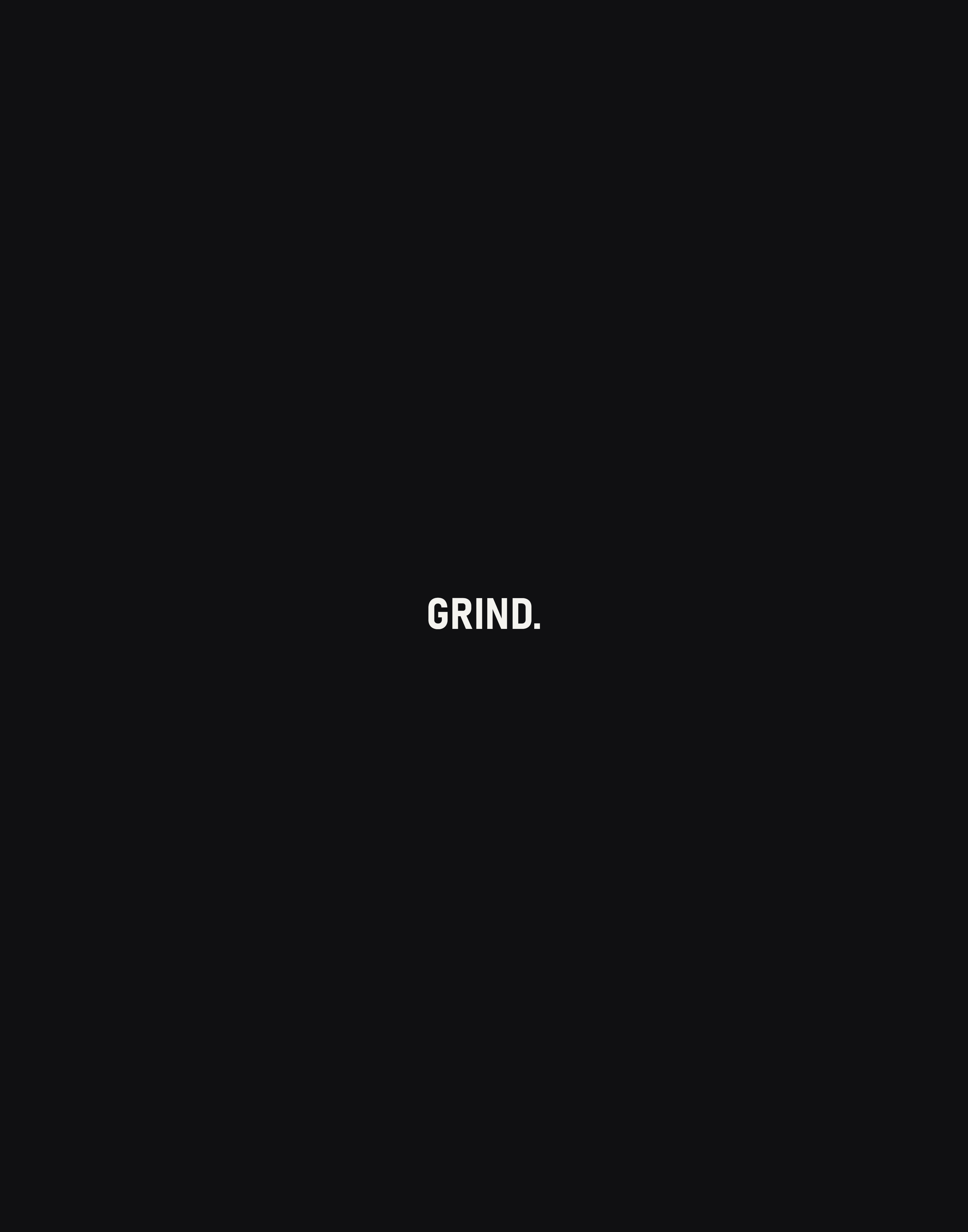 GRIND. — Typography Canvas