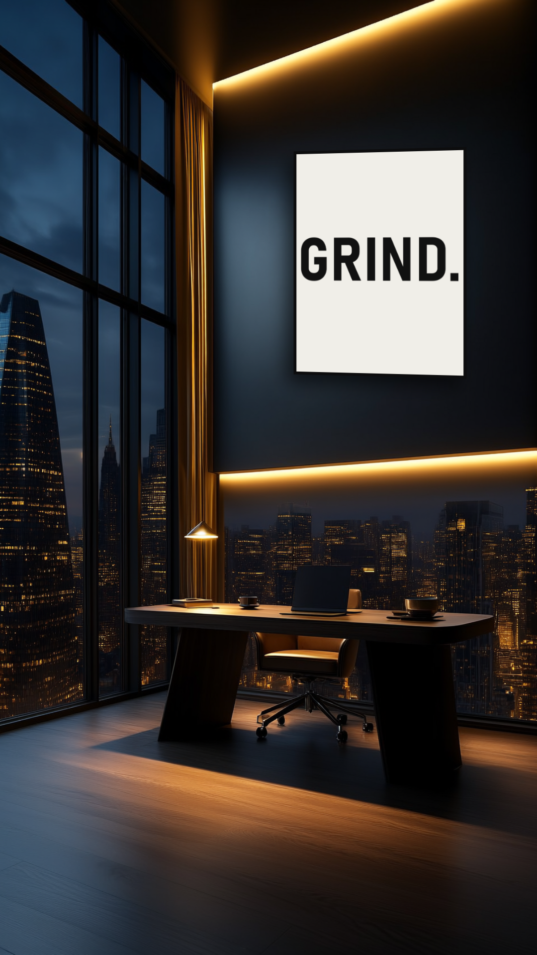 GRIND. — Typography Canvas
